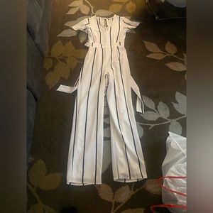 Striped jumpsuit